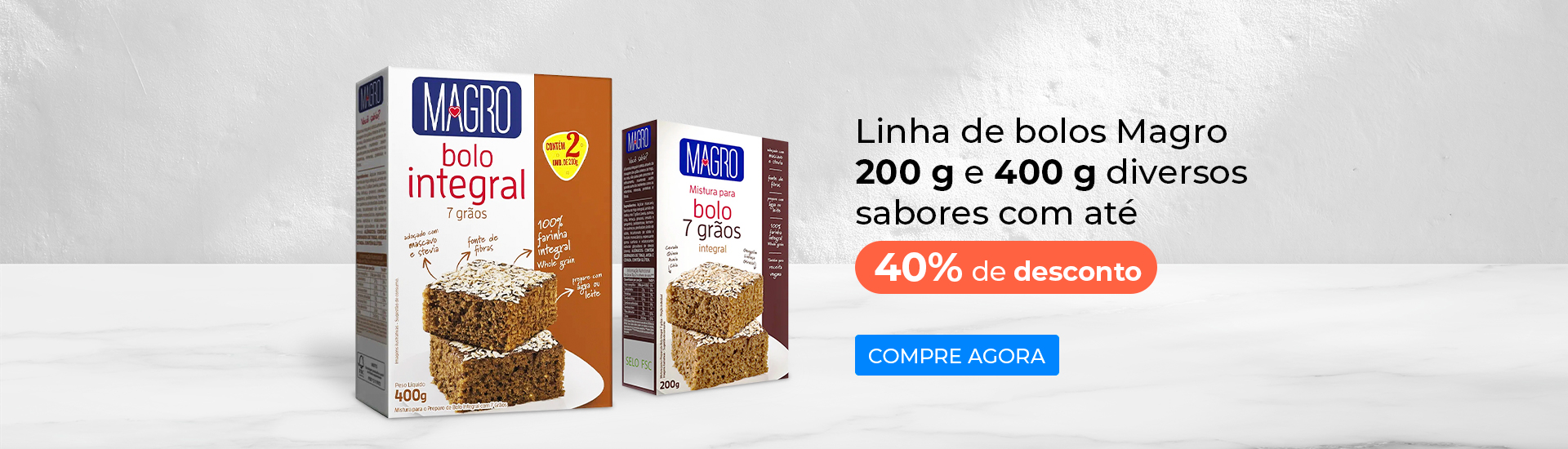 Bolos Magro 40% Off